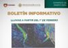 Lluvias a partir del 1 de febrero