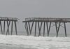 Fuerte oleaje causa daños en muelle de Rosarito