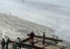 Se cae parte del muelle de Playas de Rosarito