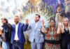 Inaugura alcalde Ismael Burgueño primer mural de los Pueblos Yumanos en la avenida Revolución
