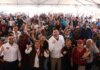 Presenta Ismael Burgueño a la nueva secretaria de Bienestar ante la comunidad de la Delegación Sánchez Taboada
