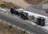 Se vuelca pipa con gasolina en carretera Escénica y provoca evacuaciones y caos total.